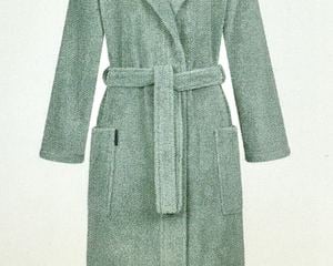 bathrobe "Geena" red green